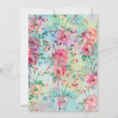 Cute romantic roses floral paint watercolors (Back)