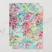 Cute romantic roses floral paint watercolors (Front/Back)