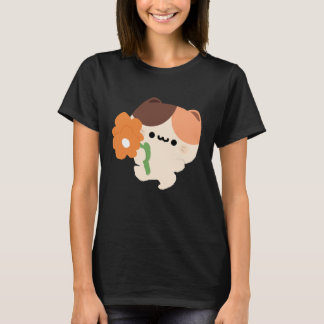 Cute Romantic Tortie Cat T-Shirt