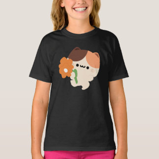 Cute Romantic Tortie Cat T-Shirt