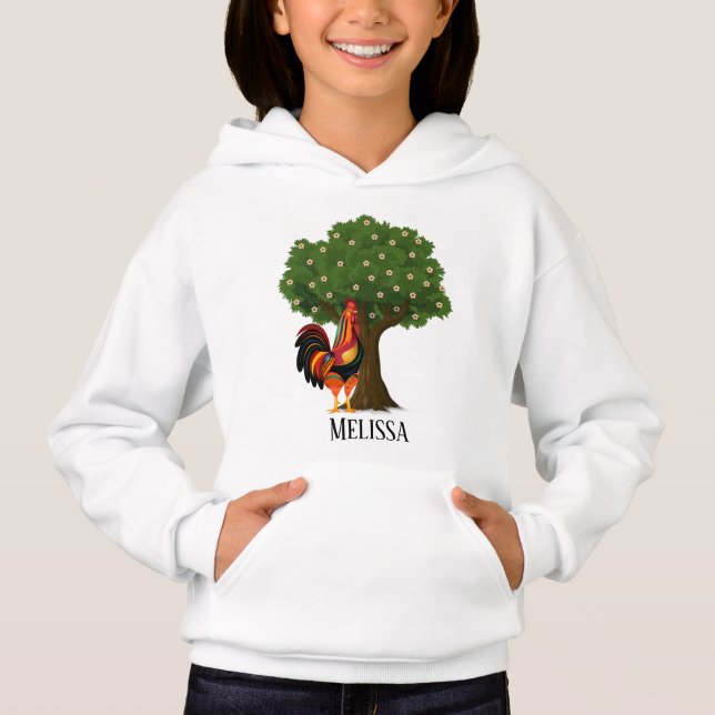 cute rooster lover add text hoodie (Front)