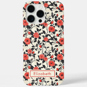 Cute Rose Customizable Name Iphone Case