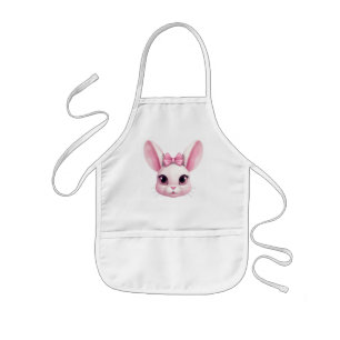 Cute Rose Easter Bunny Gift Baby Girl T-shirt Kids' Apron