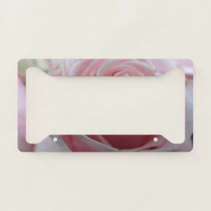Cute Rose Flower License Plate Frame