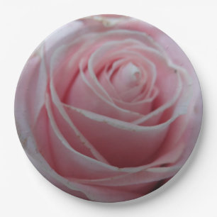 Cute Rose Flower Paper Plates