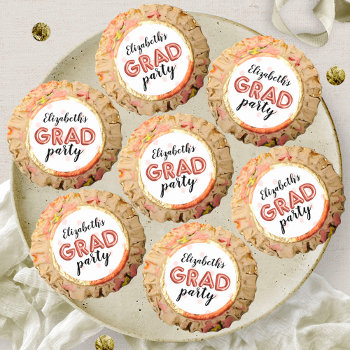 Cute Rose Gold Balloon Letters Grad Party Reese's Peanut Butter Cups by StampsbyMargherita at Zazzle