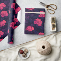 Cute Rose Vintage Wrapping Paper