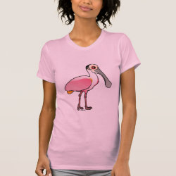 Roseate Spoonbill Women's American Apparel Fine Jersey Short Sleeve T-Shirt