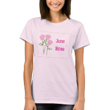 Cute Roses Watercolor art Birth Month June 