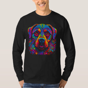 Cute Rottweiler Dog Design T-Shirt