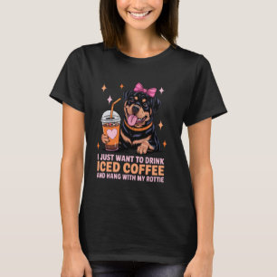 Cute Rottweiler dog owner tee women mom mama rotti