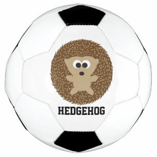 Cute Round Hedgehog Soccer Ball