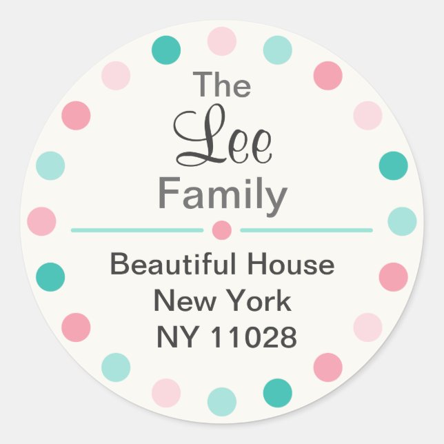 Cute Round Labels (sweet) (Front)