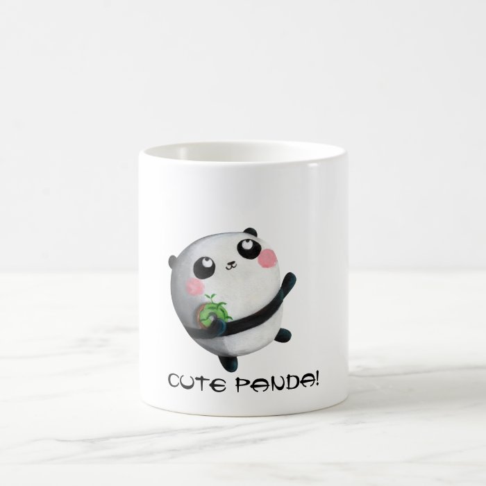 Cute Round Panda Coffee Mugs