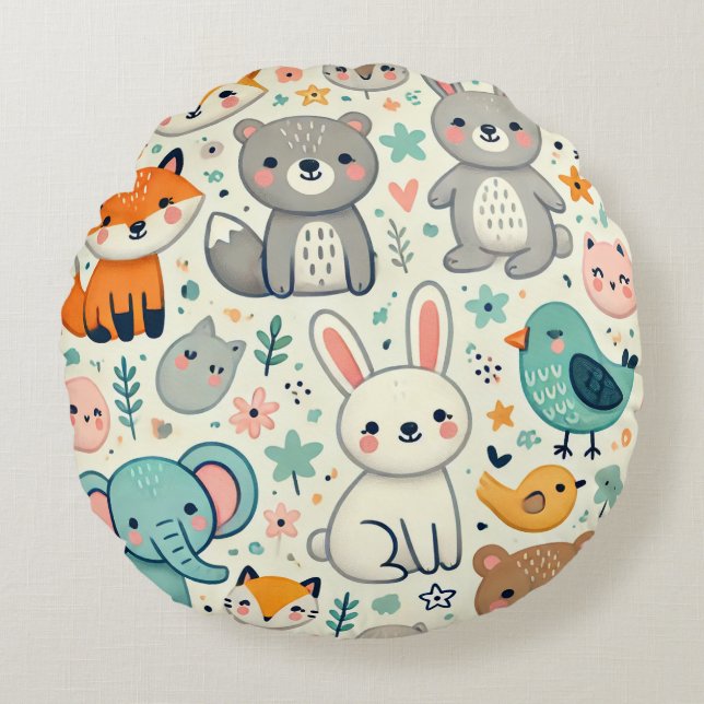 Cute Round Pillow (Front)