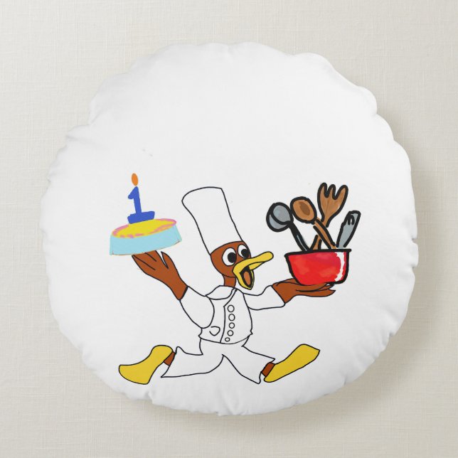 Cute Round Pillow (Front)