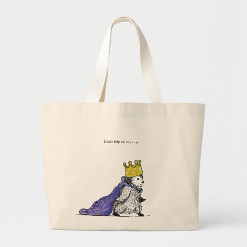 Cute Royal Penguin Canvas Tote