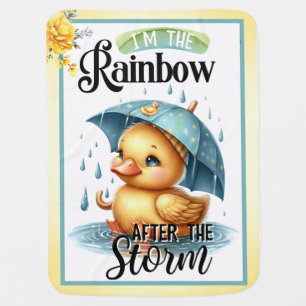 Cute Rubber Duck Baby Shower baby Blanket