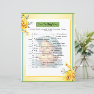 Cute Rubber Duck Baby Shower Baby Song Game
