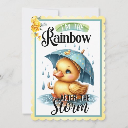 Cute Rubber Duck Baby Shower Invitations