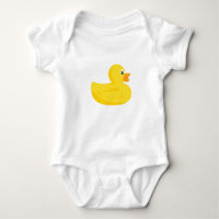 Cute Rubber Duck Bath Time Body Suit Baby Bodysuit