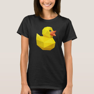 Cute Rubber Duck Bird Geometric Abstract Ducky T-Shirt