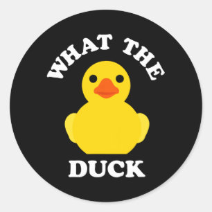 Cute Rubber Duck Classic Round Sticker