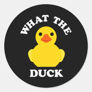 Cute Rubber Duck Classic Round Sticker