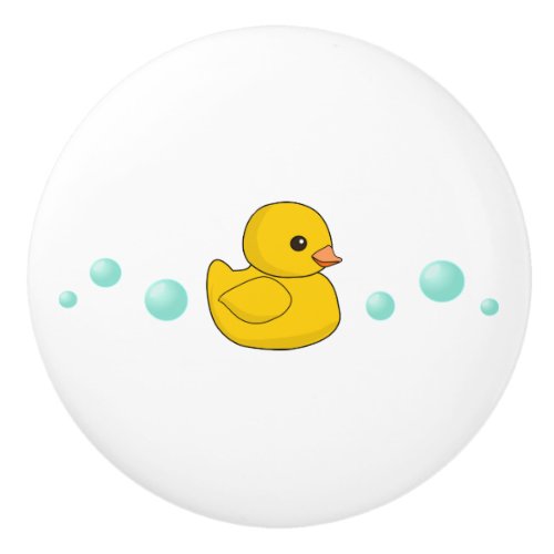 Cute Rubber Duck  duckie  ducky Ceramic Knob