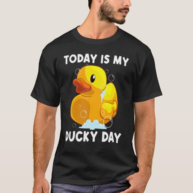 Cute Rubber Duck For Men Women Kids Rubber Duckie  T-Shirt (Front)