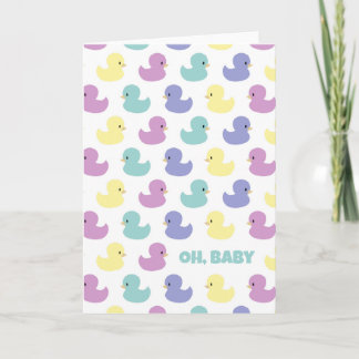 Cute Rubber Duck Gender Neutral Blank Custom Card