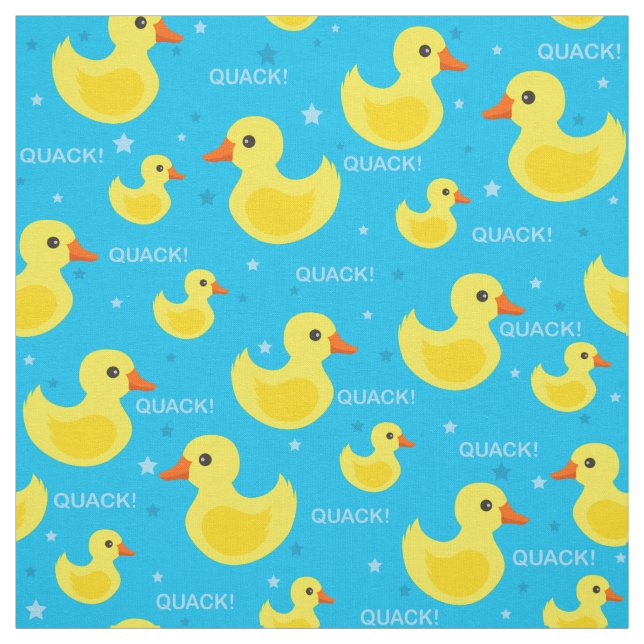 Cute rubber duck pattern fabric (Swatch)