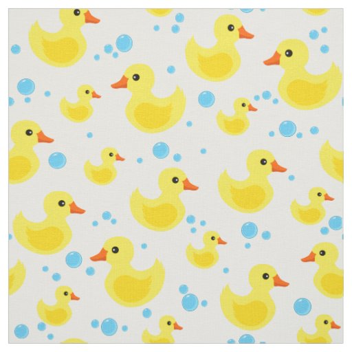 Cute rubber duck pattern fabric