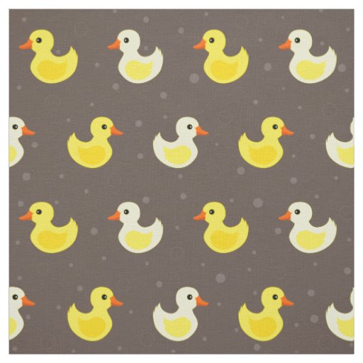 Cute rubber duck pattern fabric