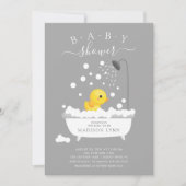 Cute Rubber Duck Shower Baby Invitation (Front)