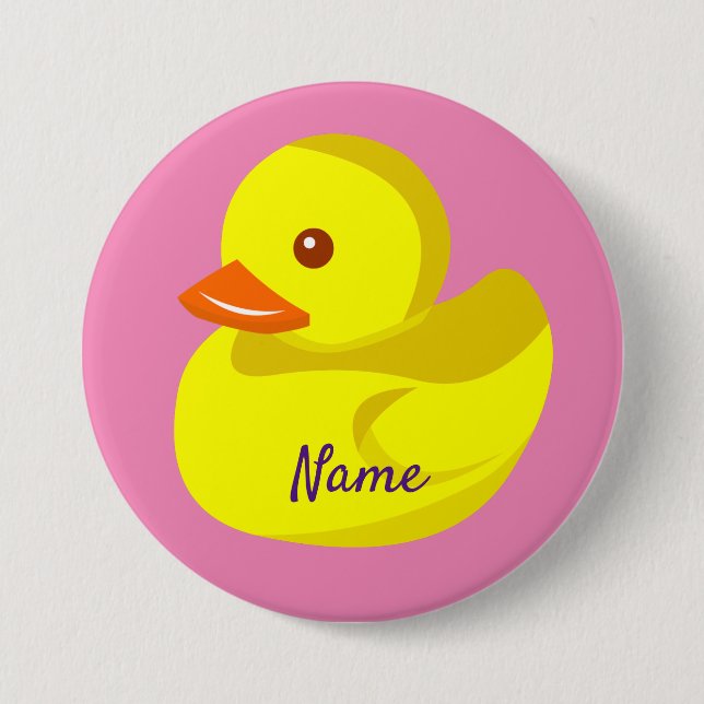 Cute Rubber Duck Thunder_Cove Button (Front)