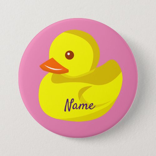 Cute Rubber Duck Thunder_Cove Button