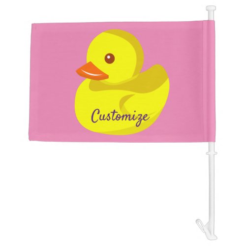 Cute Rubber Duck Thunder_Cove Car Flag