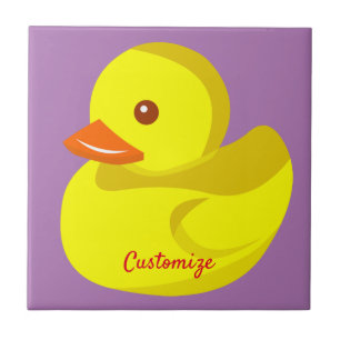 Cute Rubber Duck Thunder_Cove Ceramic Tile