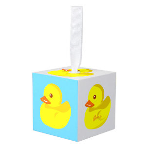 Cute Rubber Duck Thunder_Cove Cube Ornament