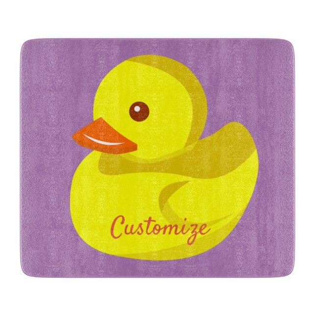 Cute Rubber Duck Thunder_Cove Cutting Board (Front)
