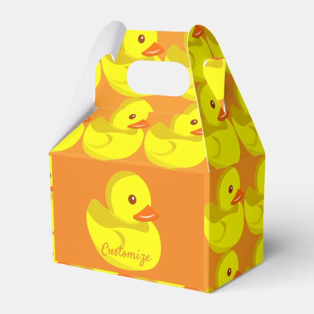 Cute Rubber Duck Thunder_Cove Favor Boxes (Front Side)