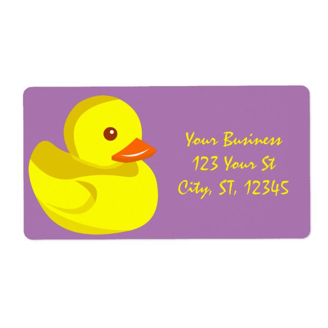 Cute Rubber Duck Thunder_Cove Label (Front)