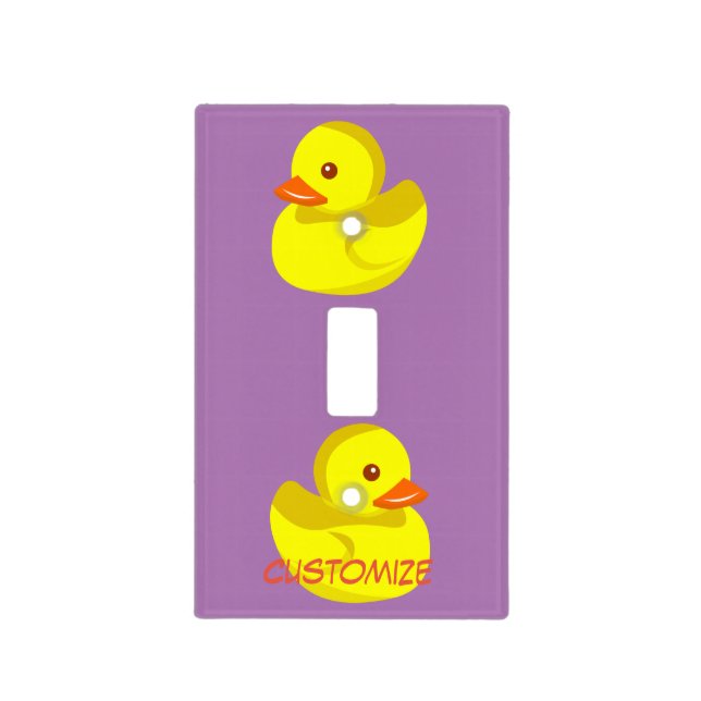 Cute Rubber Duck Thunder_Cove Light Switch Cover (Front)