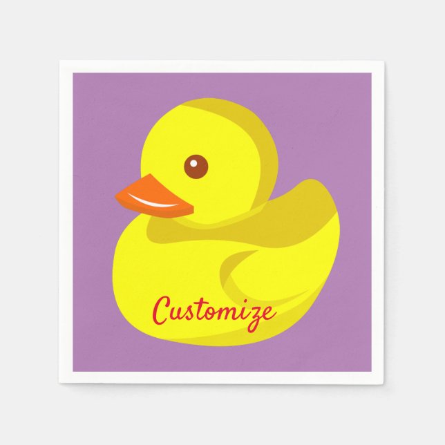 Cute Rubber Duck Thunder_Cove Napkins (Front)