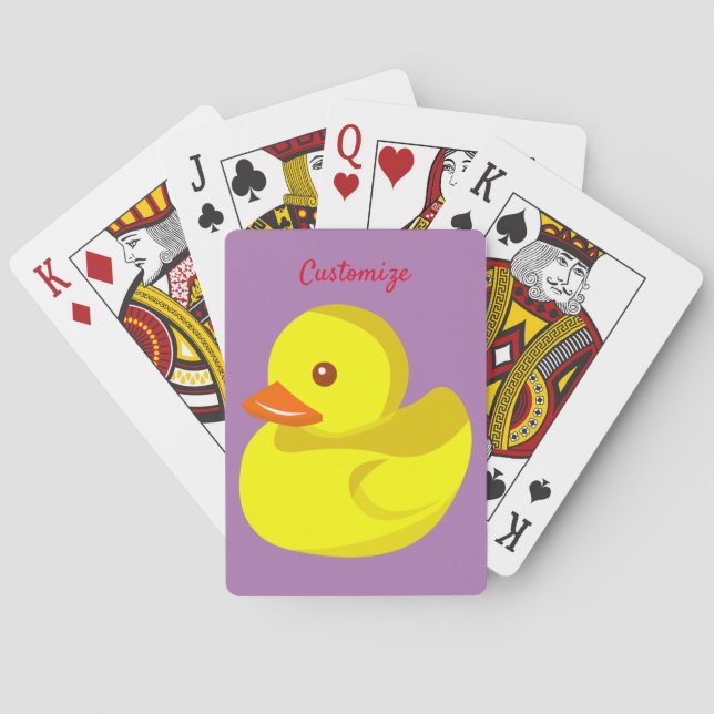 Cute Rubber Duck Thunder_Cove Poker Cards (Back)