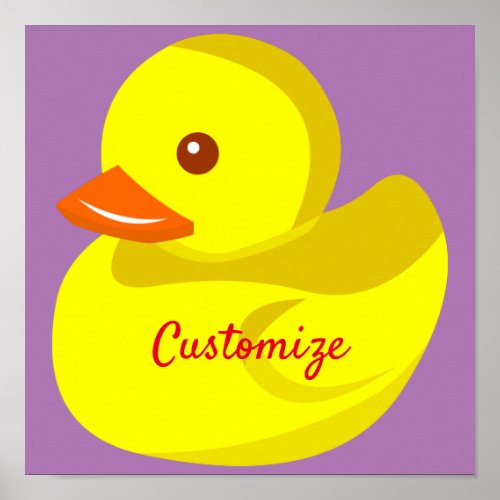 Cute Rubber Duck Thunder_Cove Poster