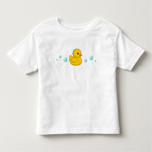 Cute Rubber Duck _ Yellow Ducky _ Kawaii Duckie Toddler T_shirt