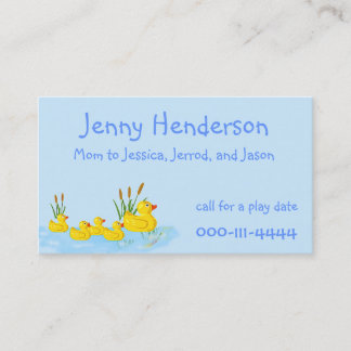 Cute Rubber Ducks Custom Mommy Card