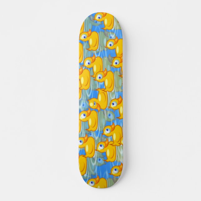 Cute Rubber Ducks Dare To Be Different Skateboard (Front)